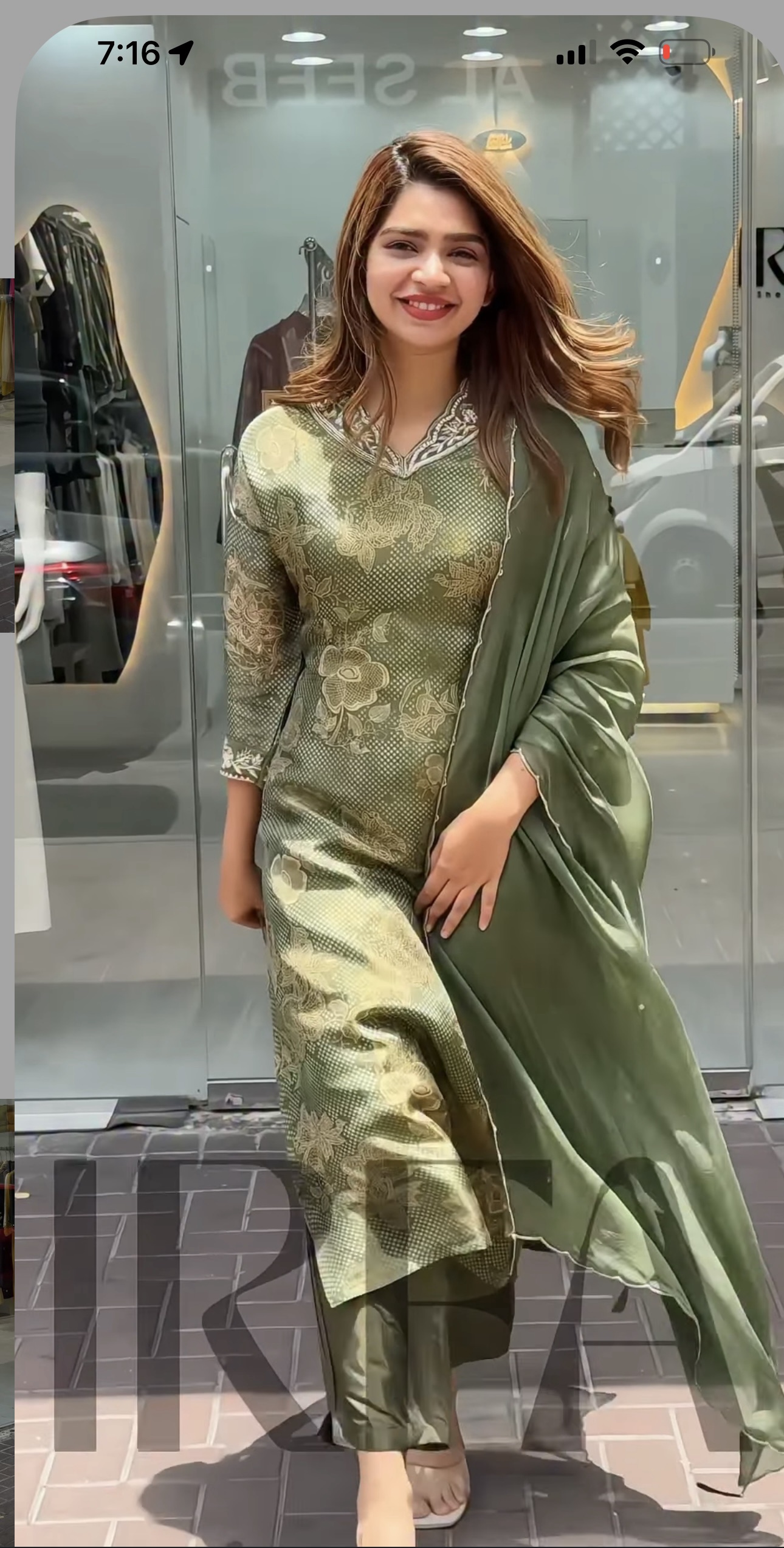 Tissue silk suit