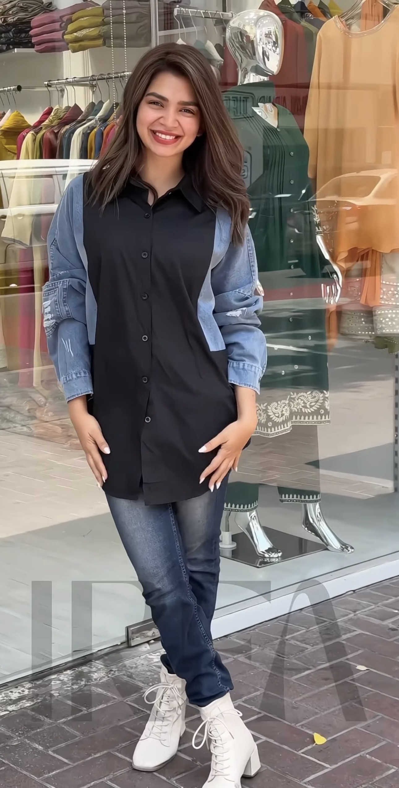 Korean denim shirt