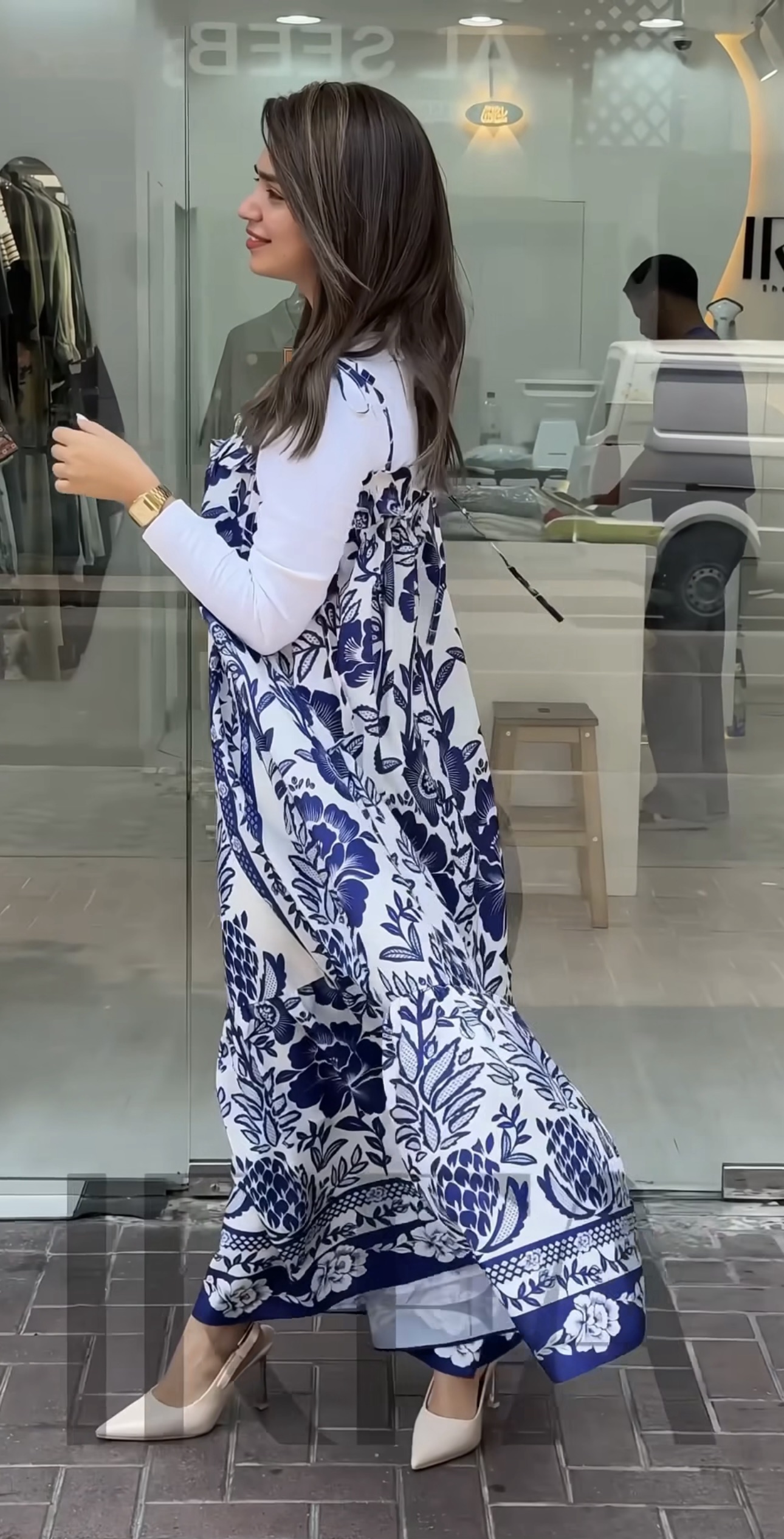 Printed pinafore (without tees )